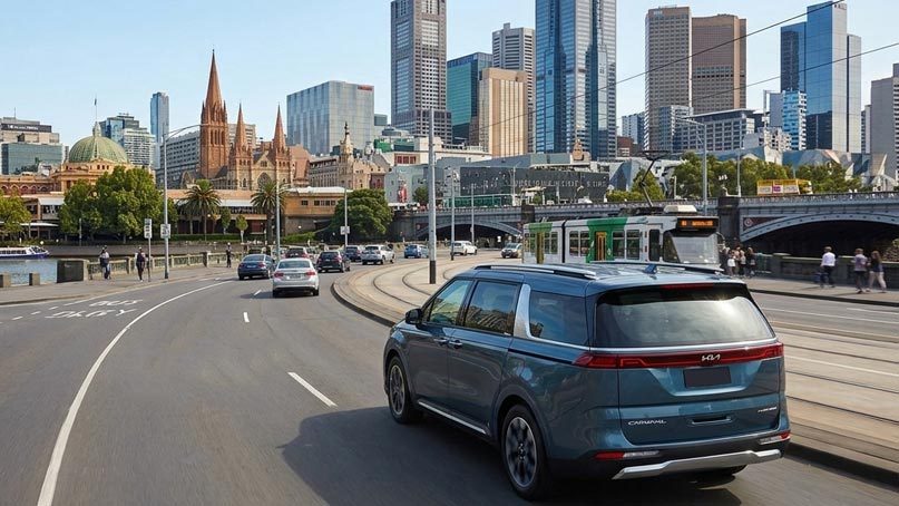 Driving a rental car in Melbourne