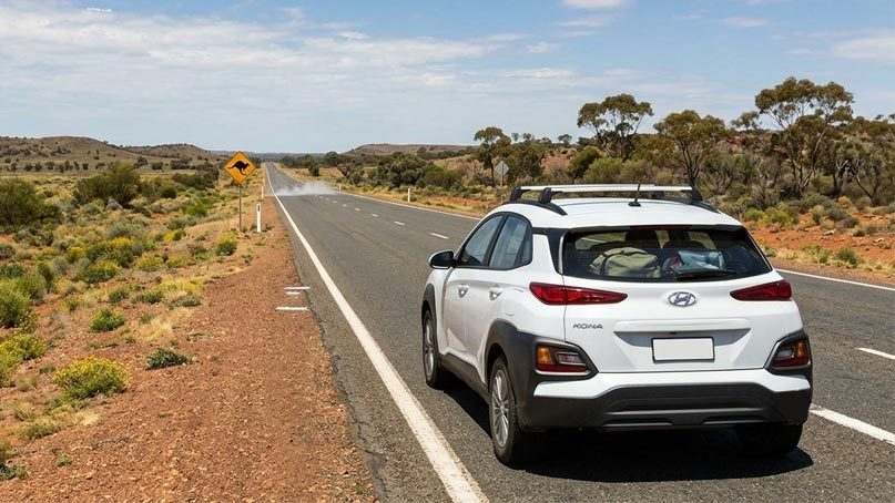 One-way car rental road trip in Australia