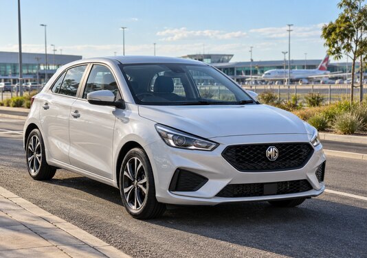Rental car at Adelaide Airport